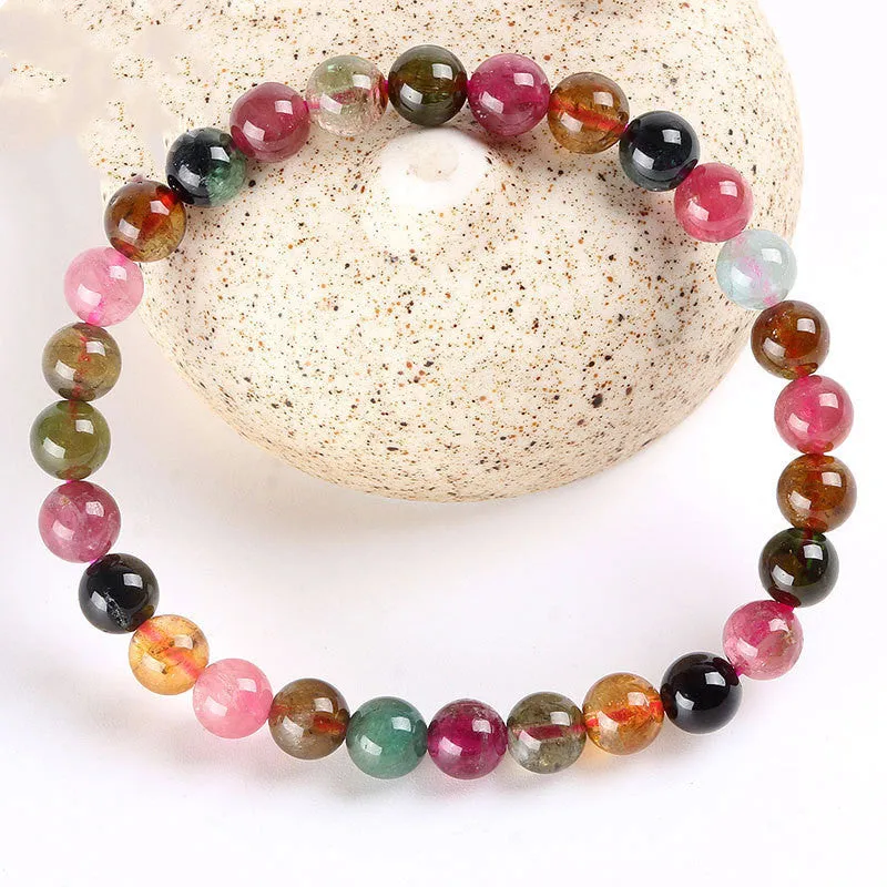 Bracelets-Rainbow Candy Color Brazilian Tourmaline