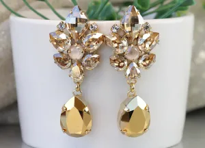 BRIDAL GOLD EARRINGS