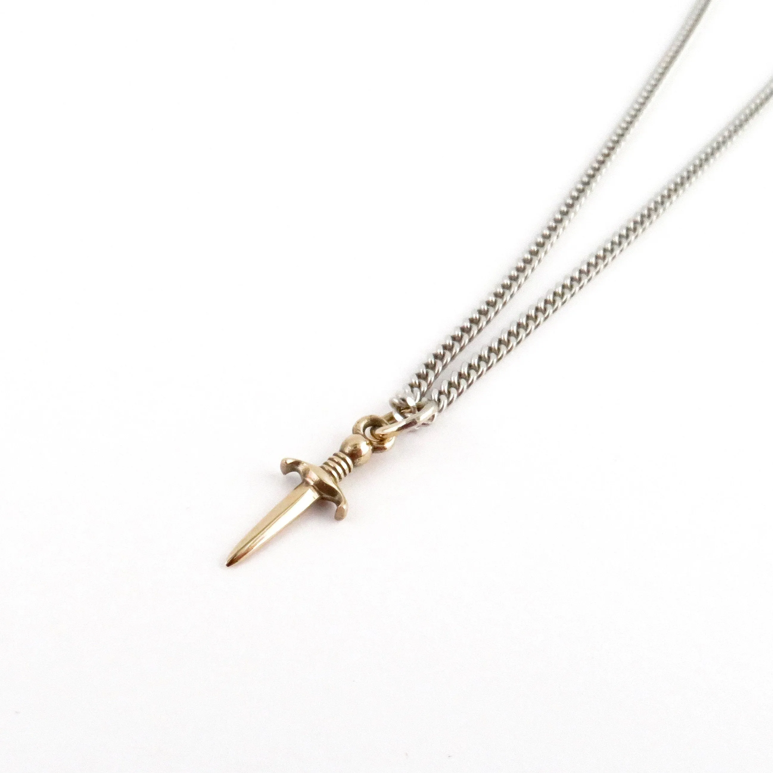 Bronze Dagger Necklace - Small