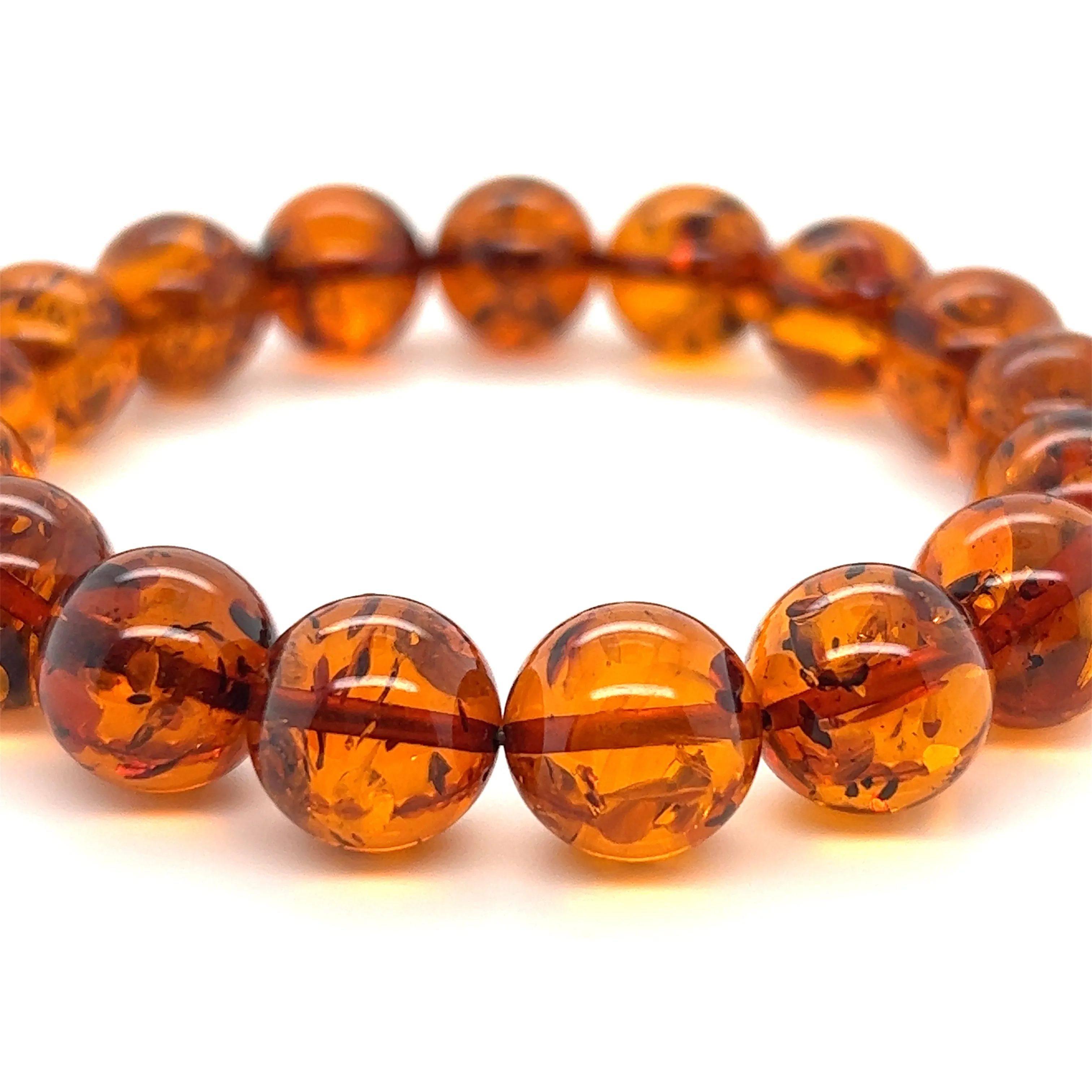 Captivating Classic Amber Bead Bracelet