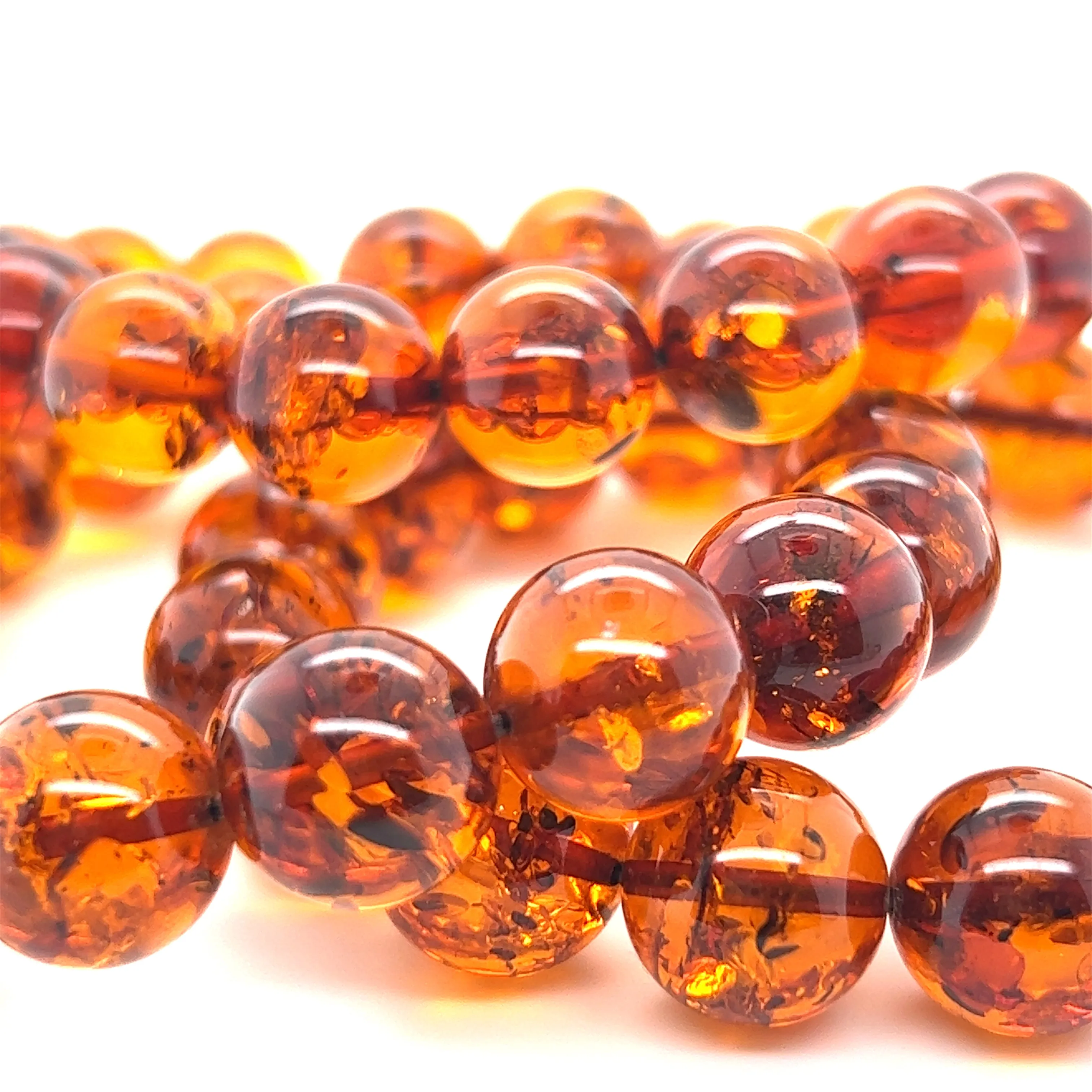 Captivating Classic Amber Bead Bracelet