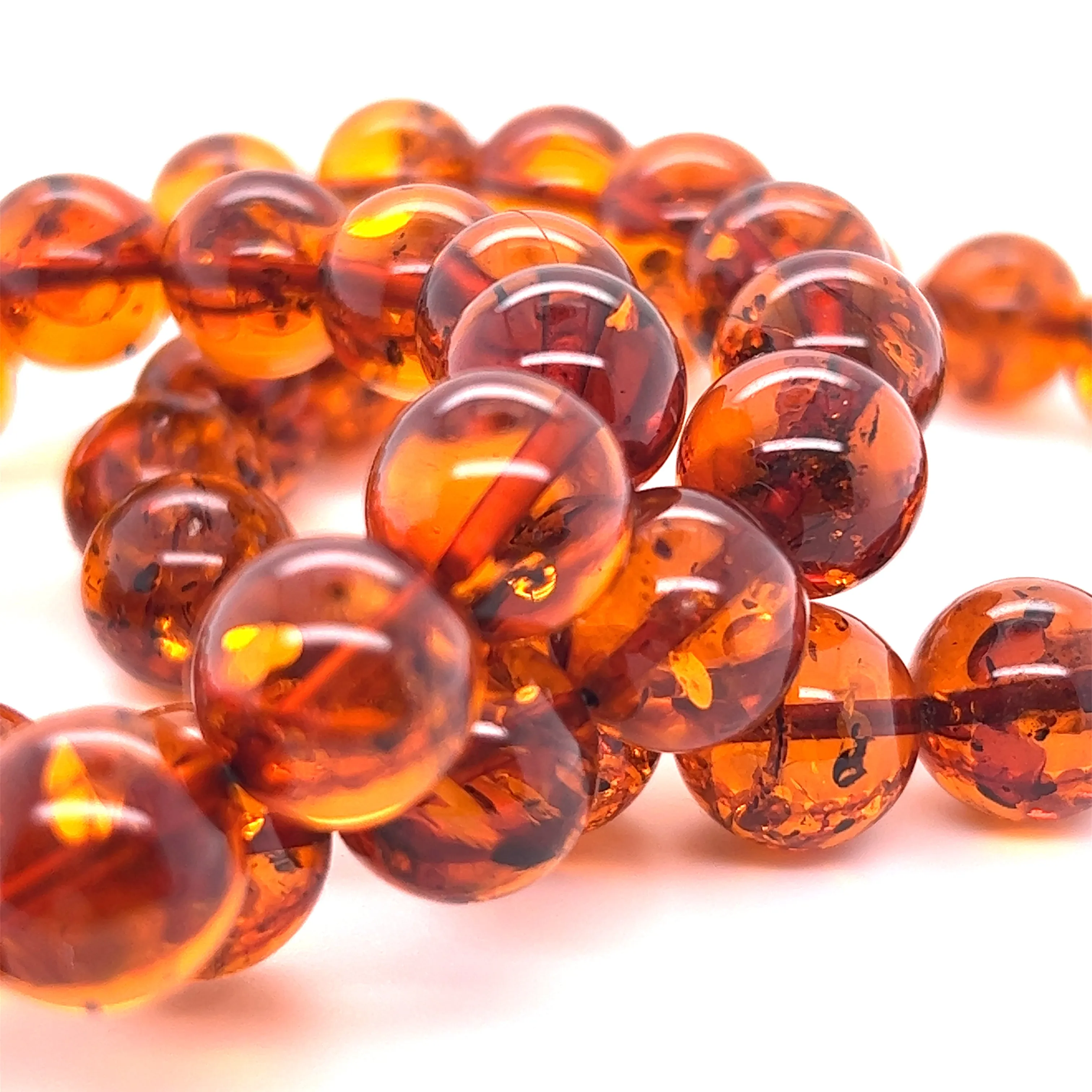 Captivating Classic Amber Bead Bracelet