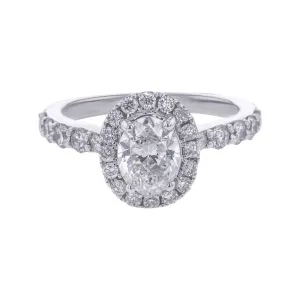 Carly Oval Halo 1 1/10ct Ready for Love Diamond Engagement Ring