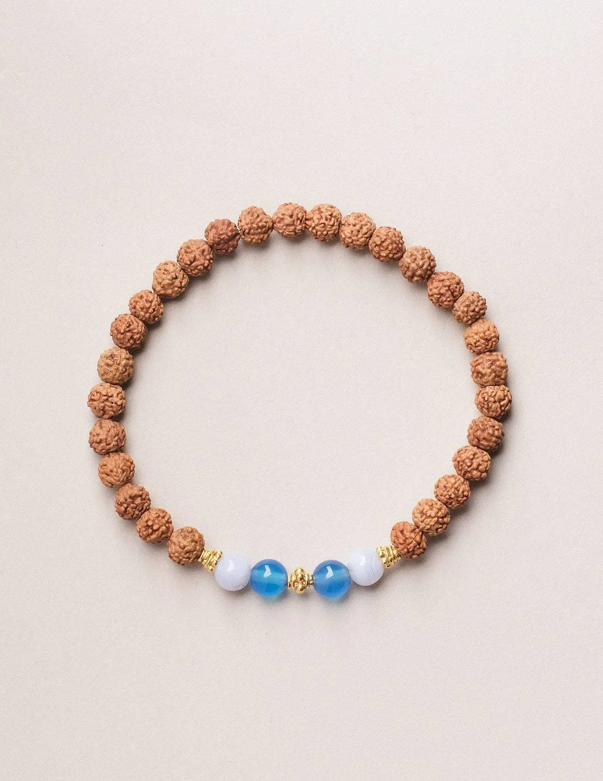 Chakra Gemstone Rudraksha Wrist Malas