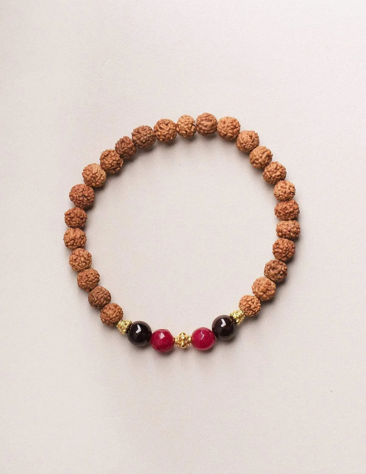 Chakra Gemstone Rudraksha Wrist Malas