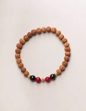 Chakra Gemstone Rudraksha Wrist Malas