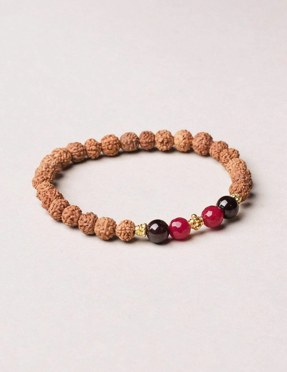 Chakra Gemstone Rudraksha Wrist Malas