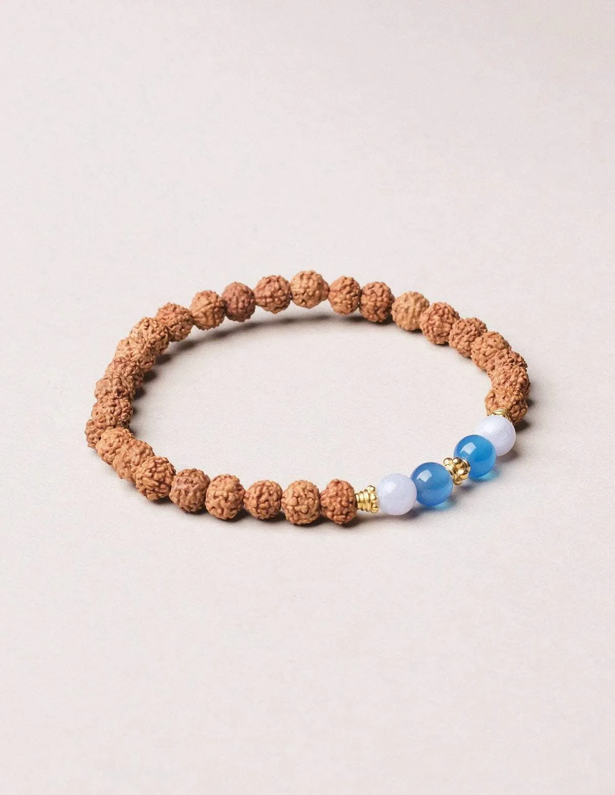 Chakra Gemstone Rudraksha Wrist Malas