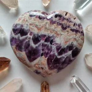 Chevron Amethyst Heart (#7)