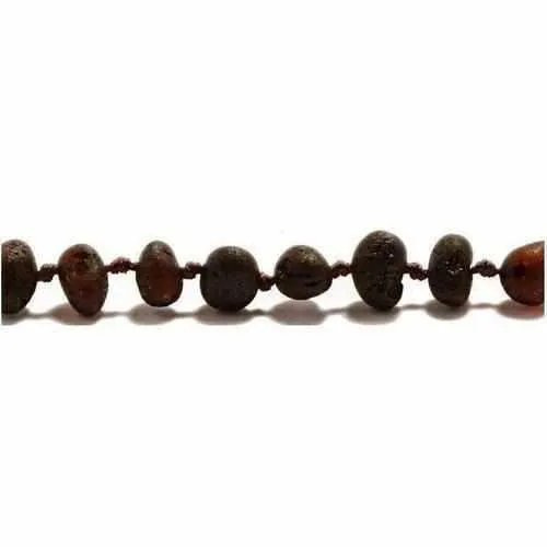 Childs Cherryaid Raw Unpolished Cherry Baltic Amber Bead Necklace