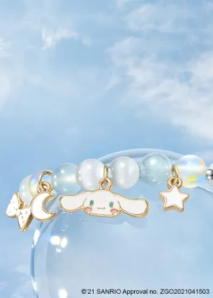 Cinnamoroll pearly blue bracelet with pendants - TIDE COLOR x SANRIO