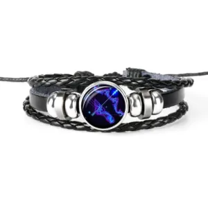 Classy Men Sagittarius Zodiac Symbol Bracelet