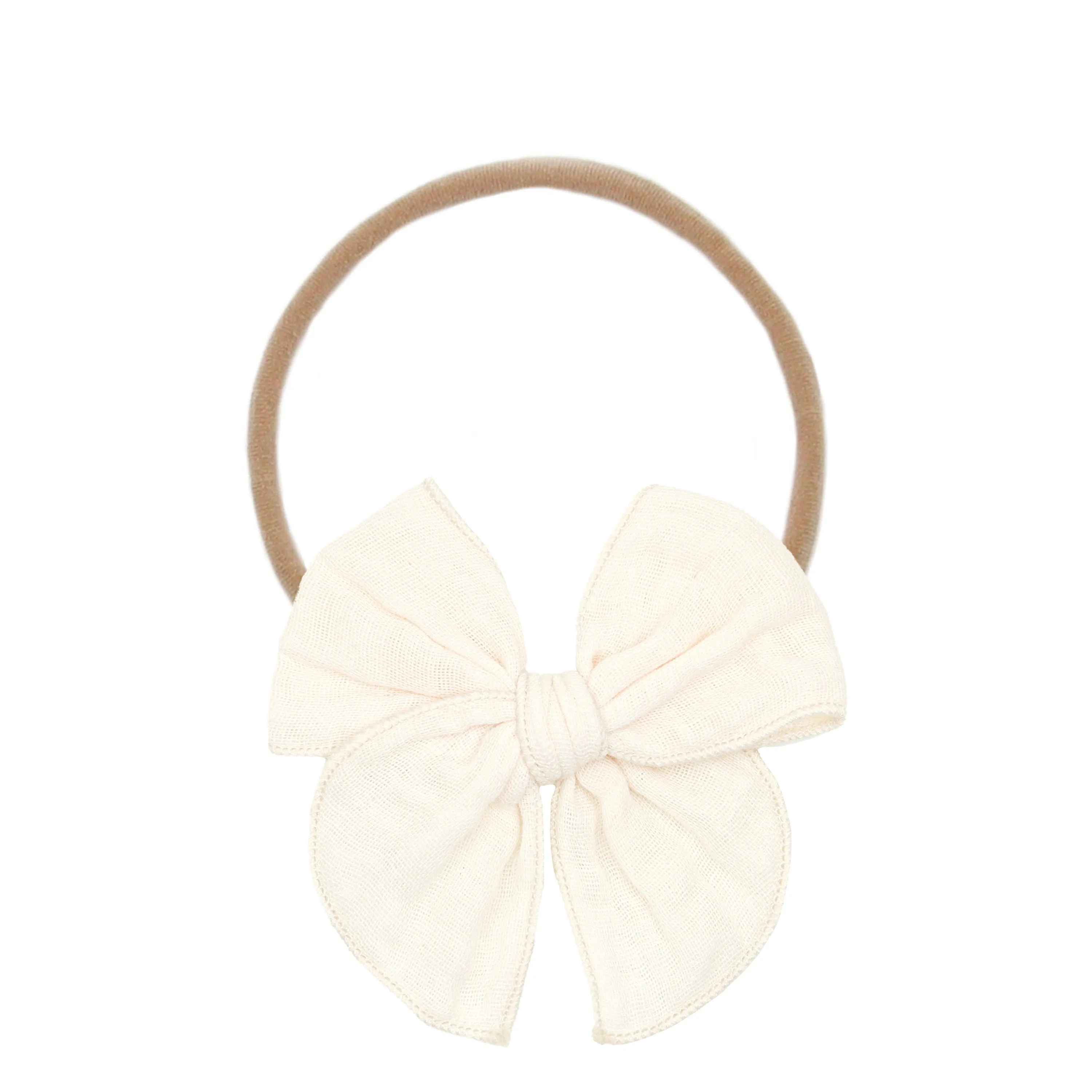 Cloud Muslin™ Heirloom Bow - Cream Headband