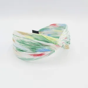 color stroke print headband cross hairband Summer hair accessory for women