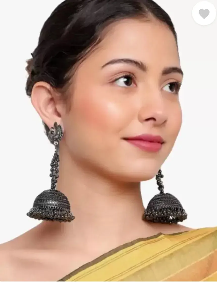 Combo Of 2 Fashionable Princess Charming Oxidised Earrings