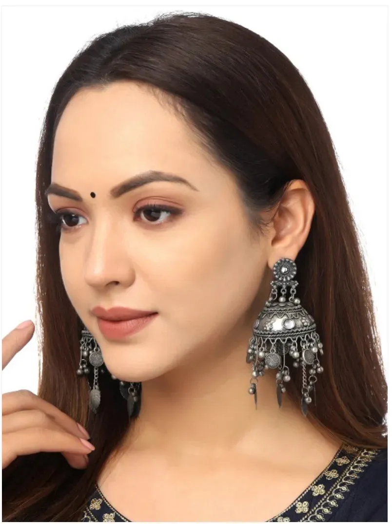 Combo Of 2 Fashionable Princess Charming Oxidised Earrings