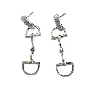 D Ring Snaffle Horse Bit Earrings