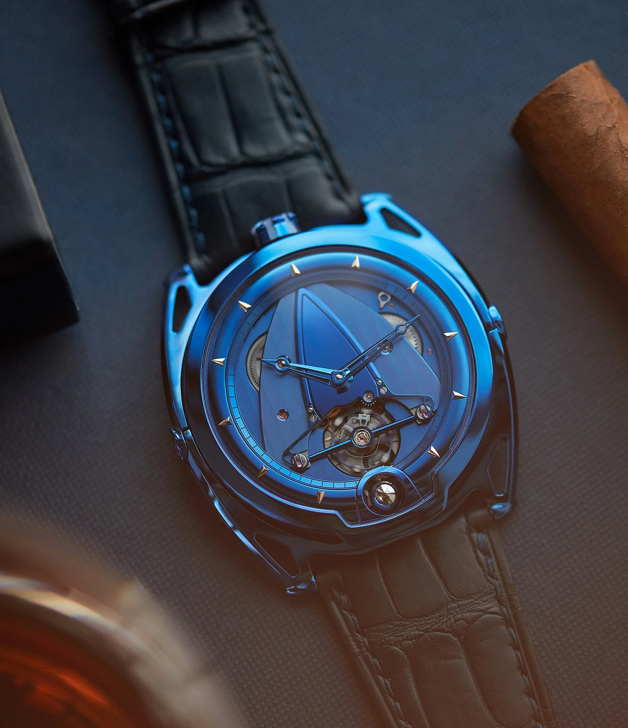 DB28 Kind of Blue | Blued Titanium