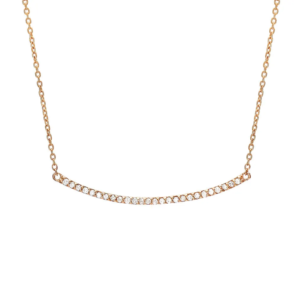 Diamond Bar Necklace