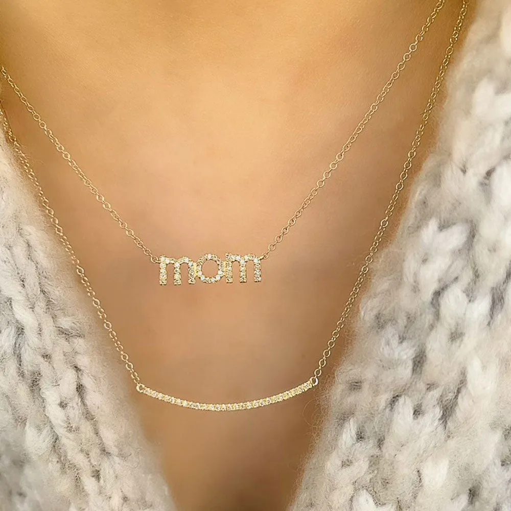 Diamond Bar Necklace