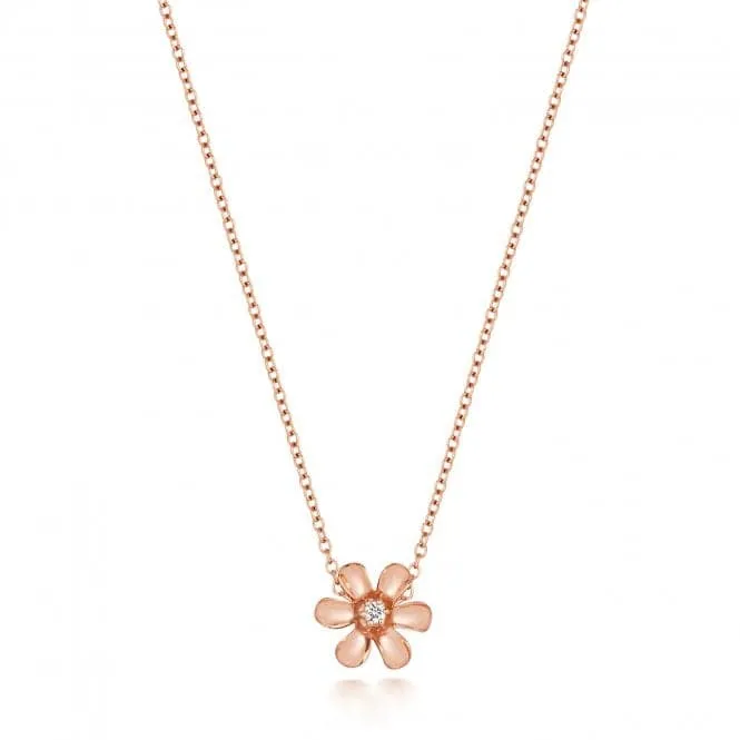 Diamond Jewellery 9ct Gold Diamond Daisy Necklace ND122R