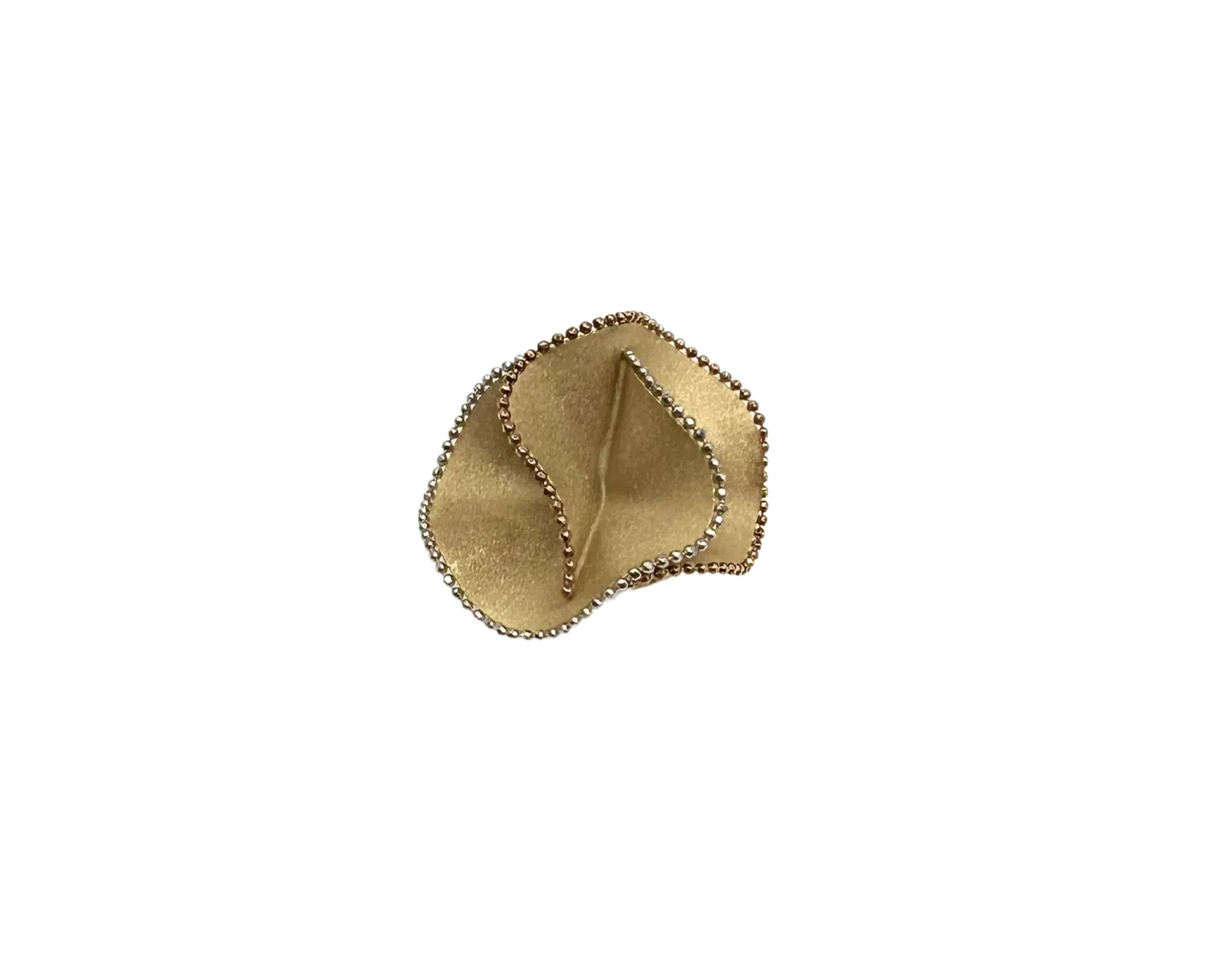 Dimensional Wavy 14k Gold Ring