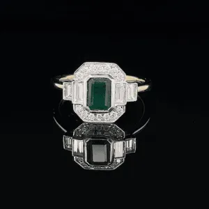 Emerald & Diamond Ring