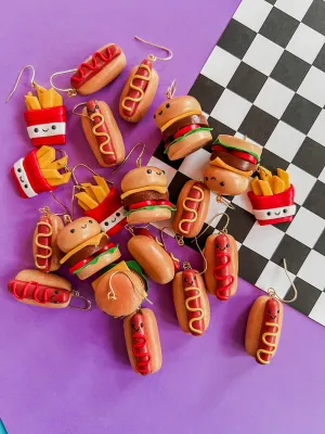 Fast Food | Polymer Clay Earrings