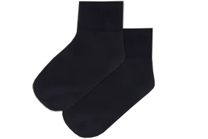 Girls Anklets Socks - Navy Nylon