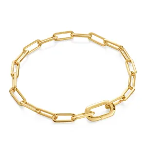 Gold Linked Chunky Bracelet