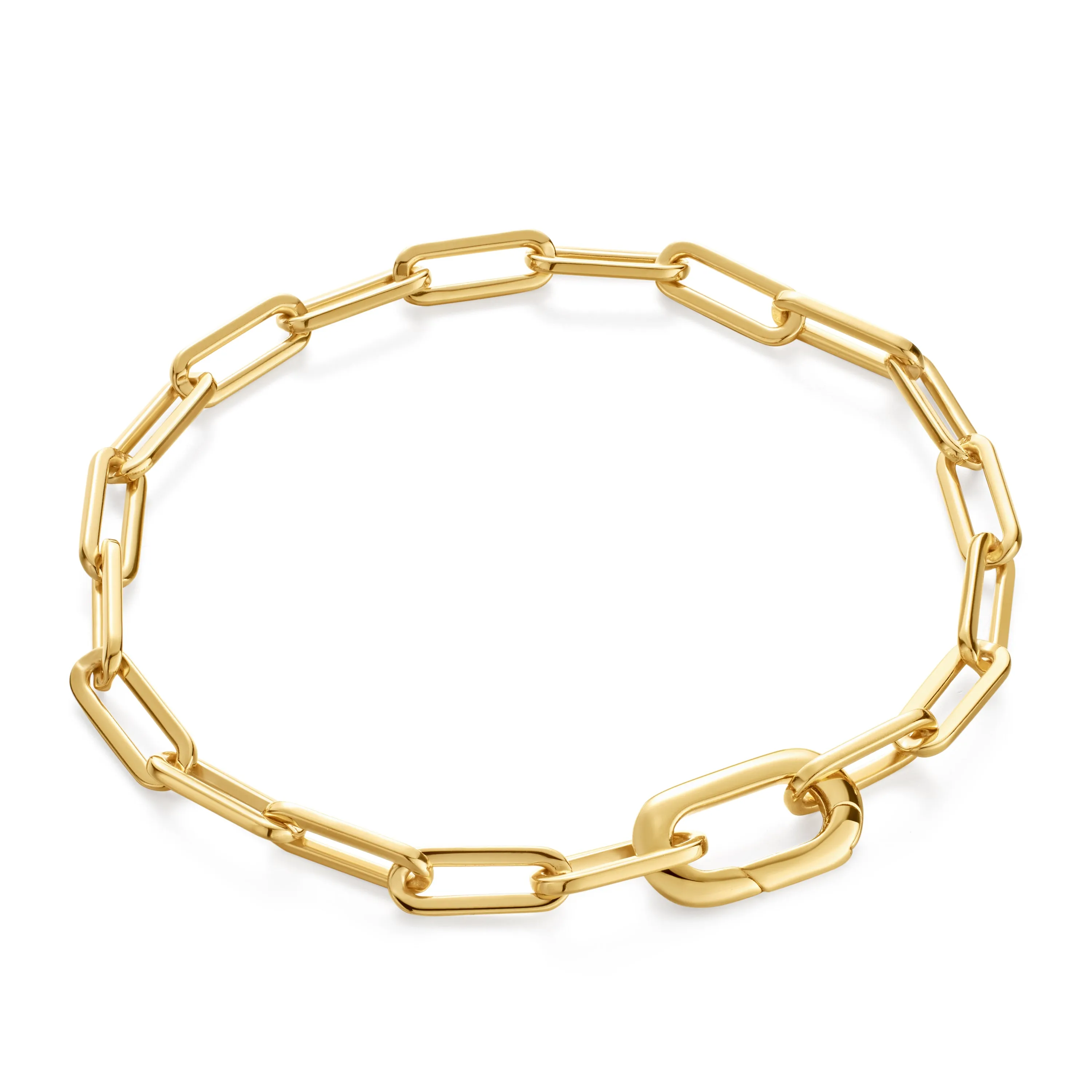 Gold Linked Chunky Bracelet