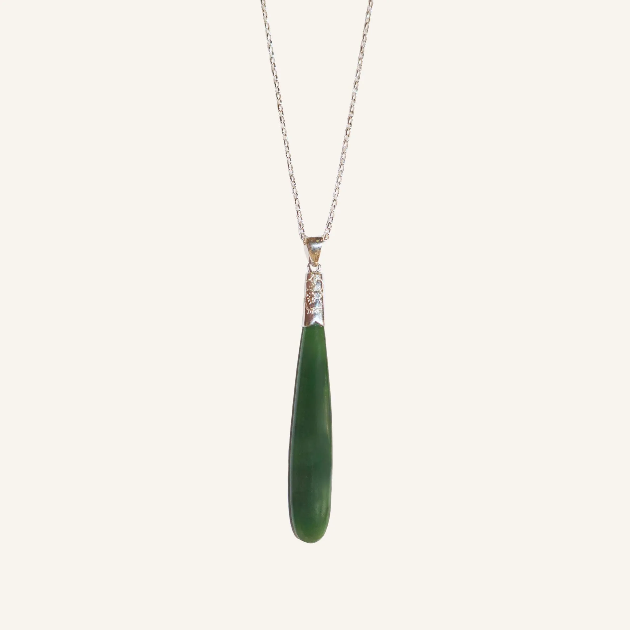 Greenstone - Long Pendant