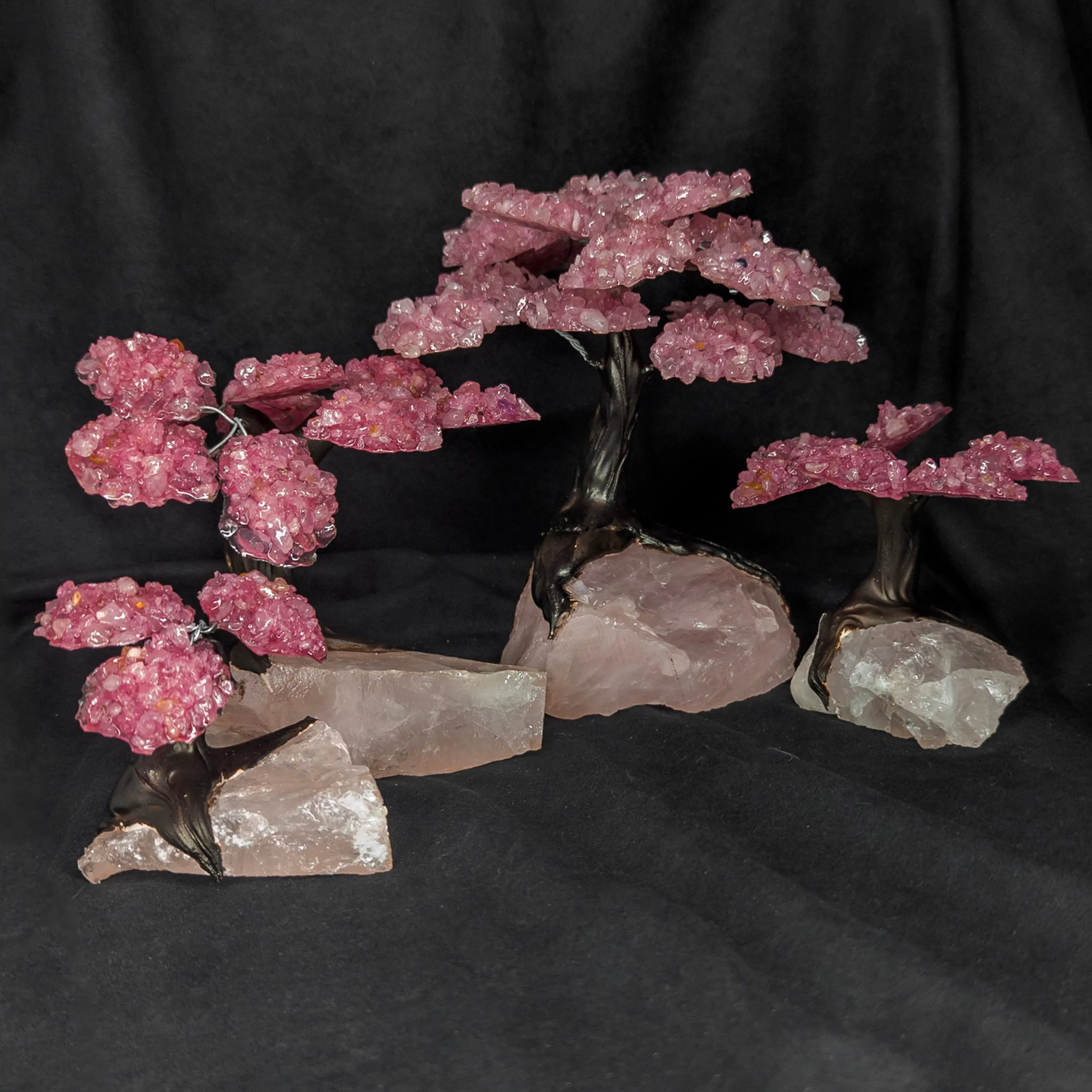 GSTsz2 Gemstone Tree - Rose Quartz