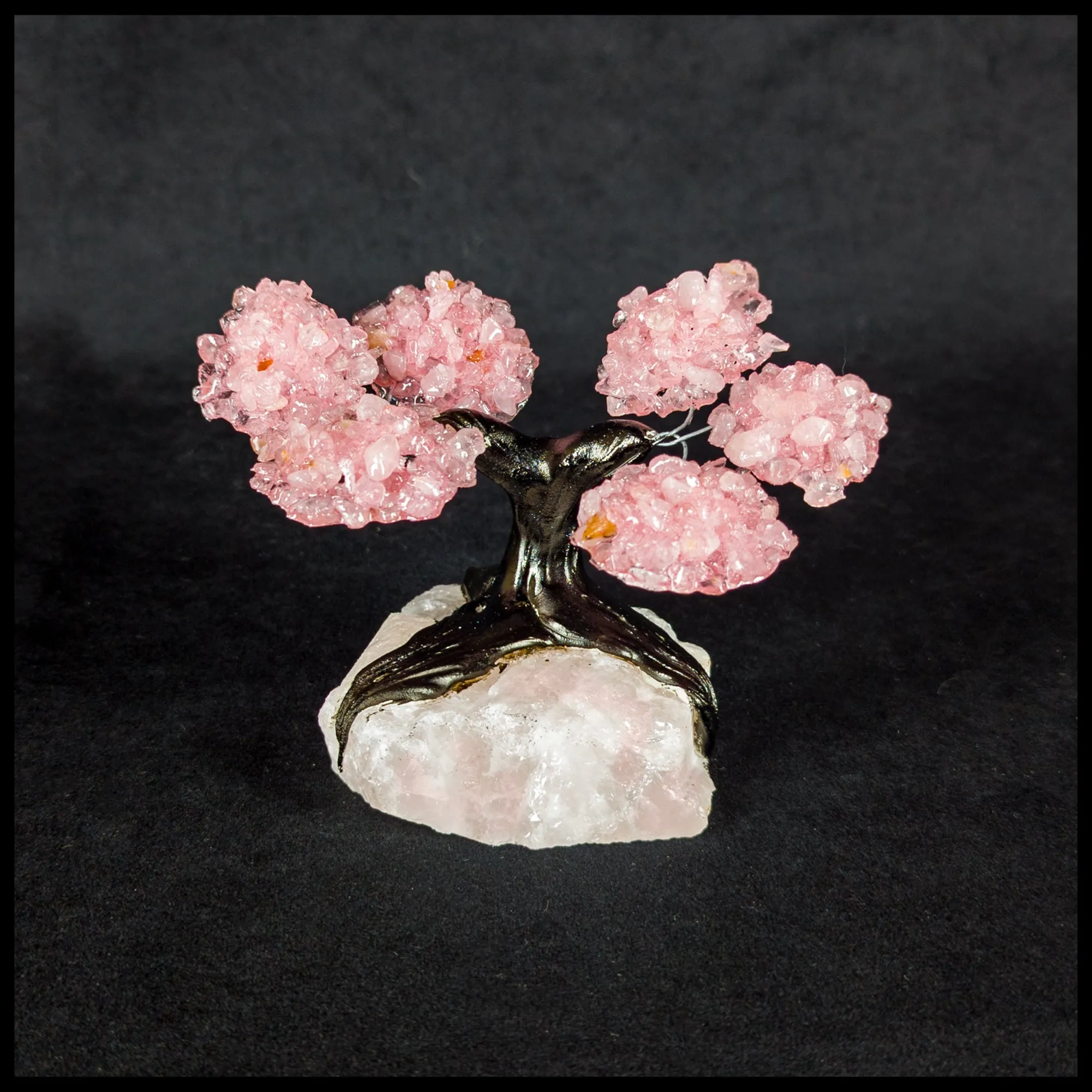 GSTsz2 Gemstone Tree - Rose Quartz