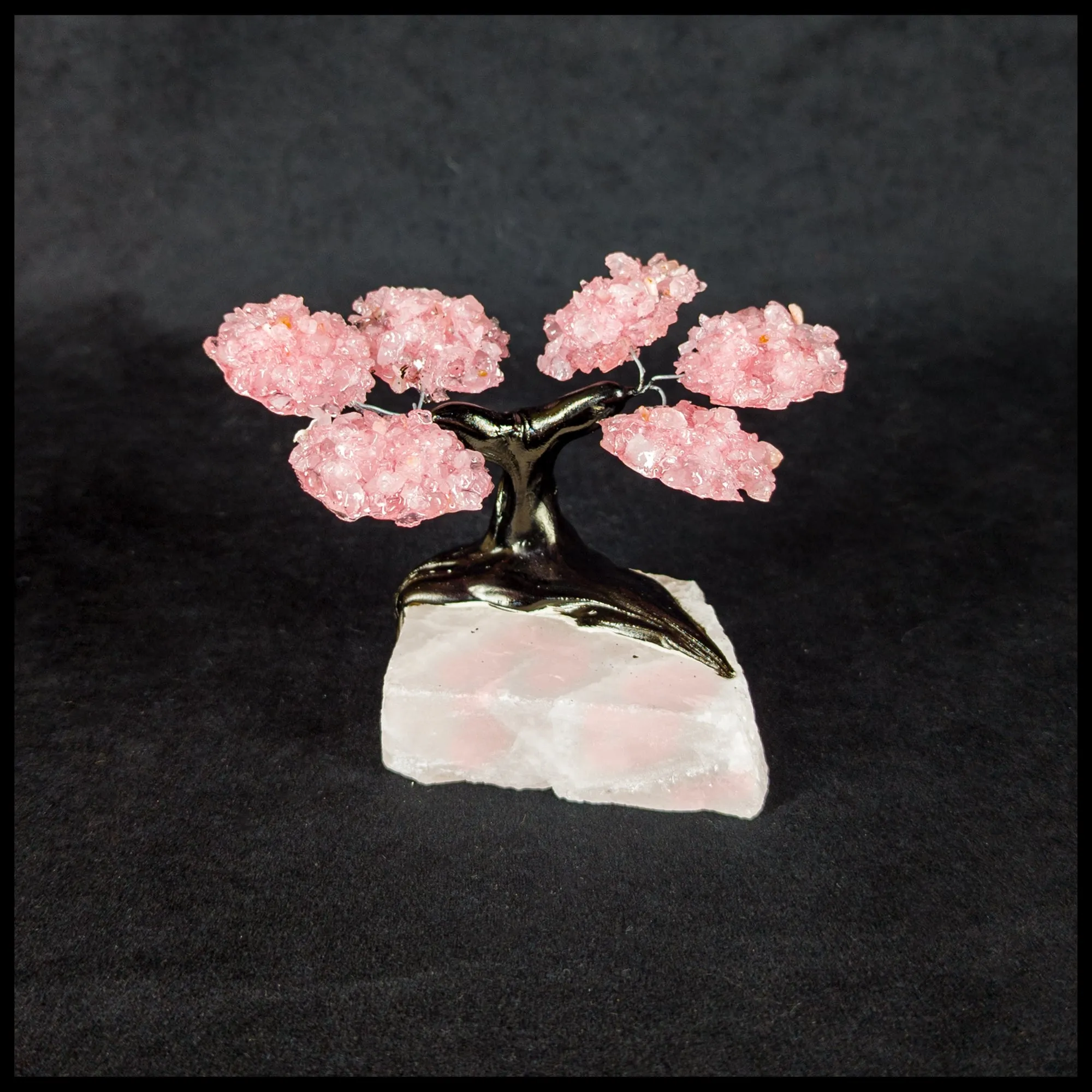 GSTsz2 Gemstone Tree - Rose Quartz