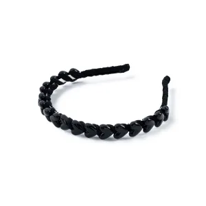 Halo Luxe Amour Heart Headband - Black