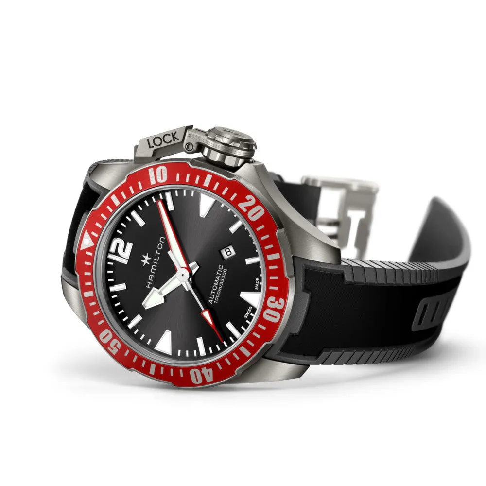 HAMILTON - Khaki Navy Frogman Titanium Auto | H77805335