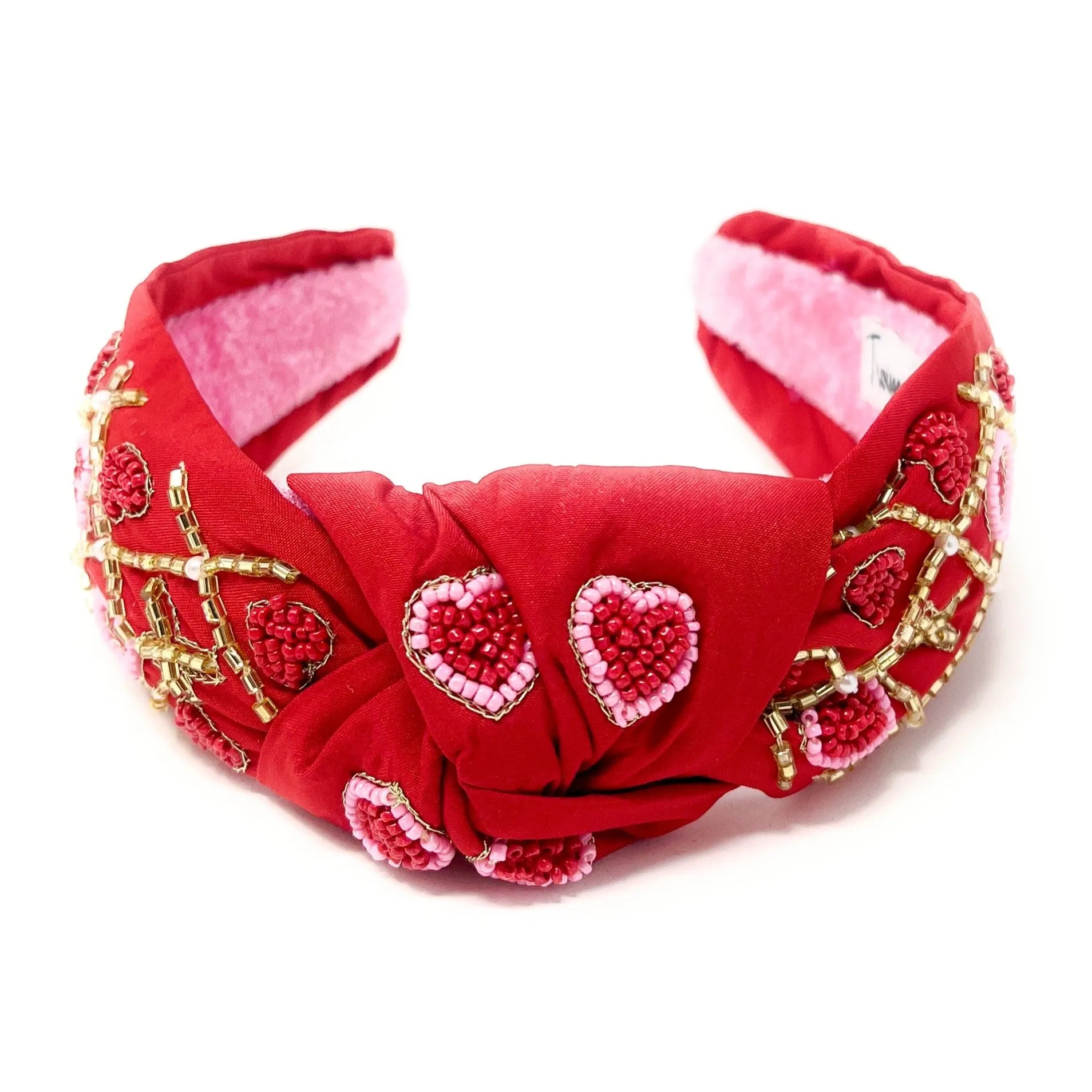 Hand Beaded XOXO Valentines Headband