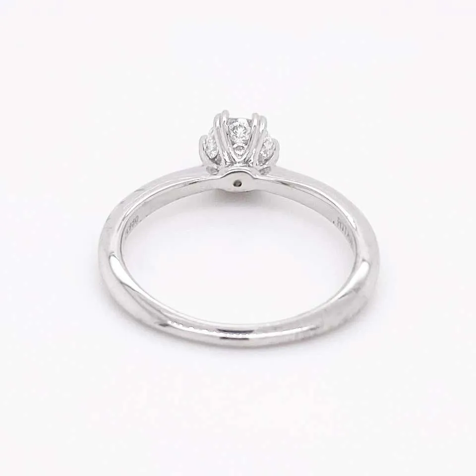 Heart Prong Diamond Solitaire Engagement Ring