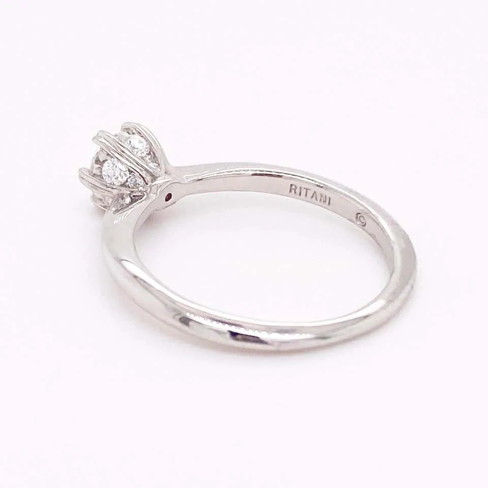 Heart Prong Diamond Solitaire Engagement Ring