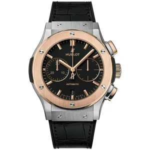 Hublot Classic Fusion Chronograph Titanium King Gold 42mm 541.NO.1181.LR Black Dial, Worn