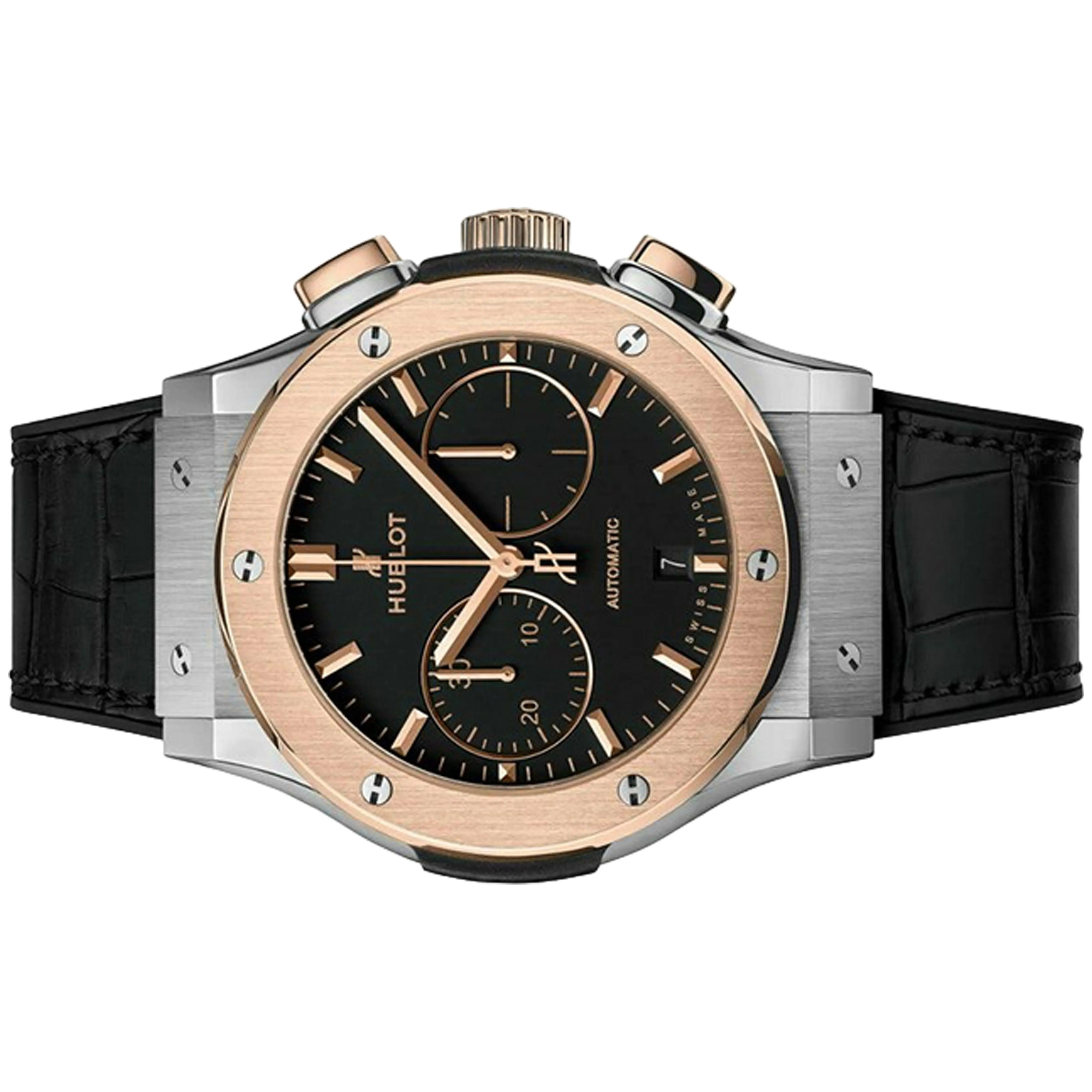 Hublot Classic Fusion Chronograph Titanium King Gold 42mm 541.NO.1181.LR Black Dial, Worn