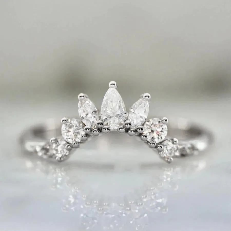 Jazz Hands Curved Diamond Tiara Band