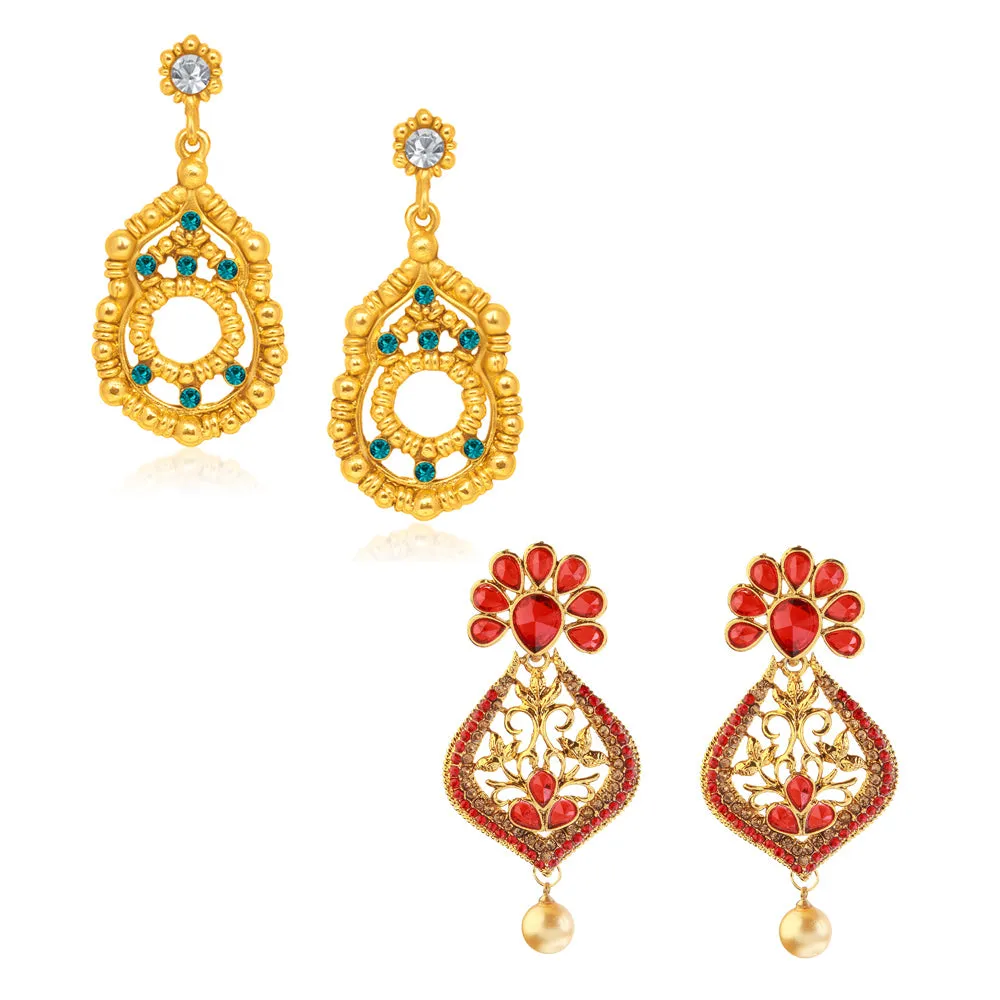 JewelMaze Set of 2 Earrings Combo