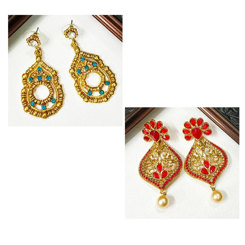 JewelMaze Set of 2 Earrings Combo