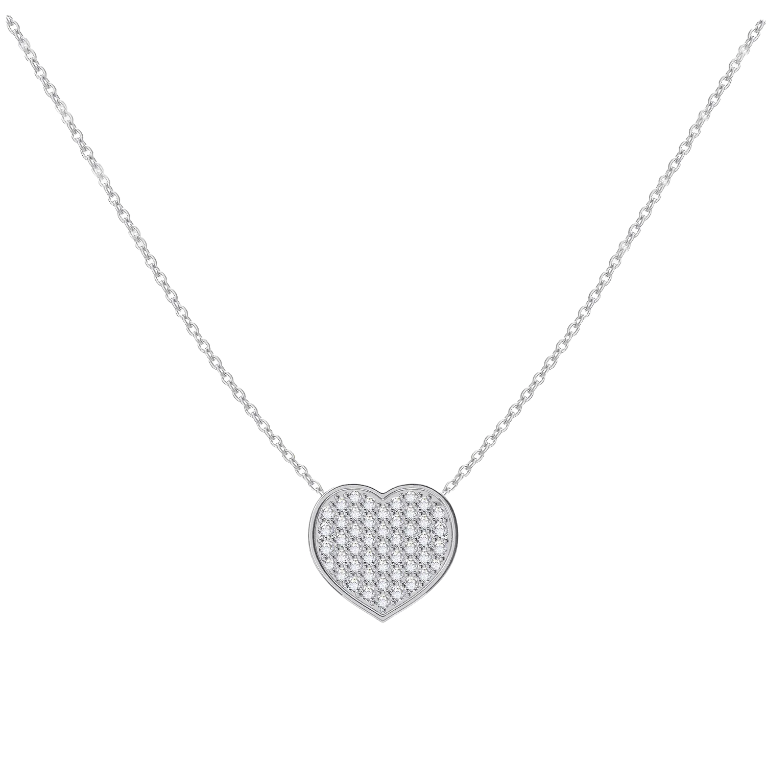 Kids Diamond Heart Necklace