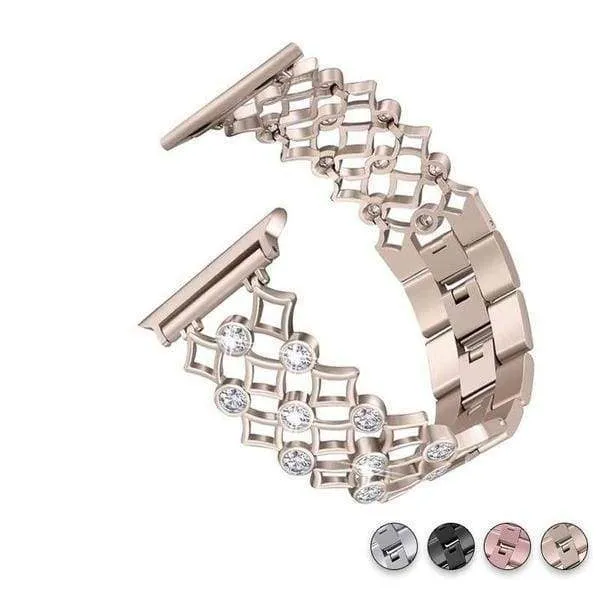 Luxury Bling Crystal Diamond Stainless Steel Link Bracelet Series 7 6