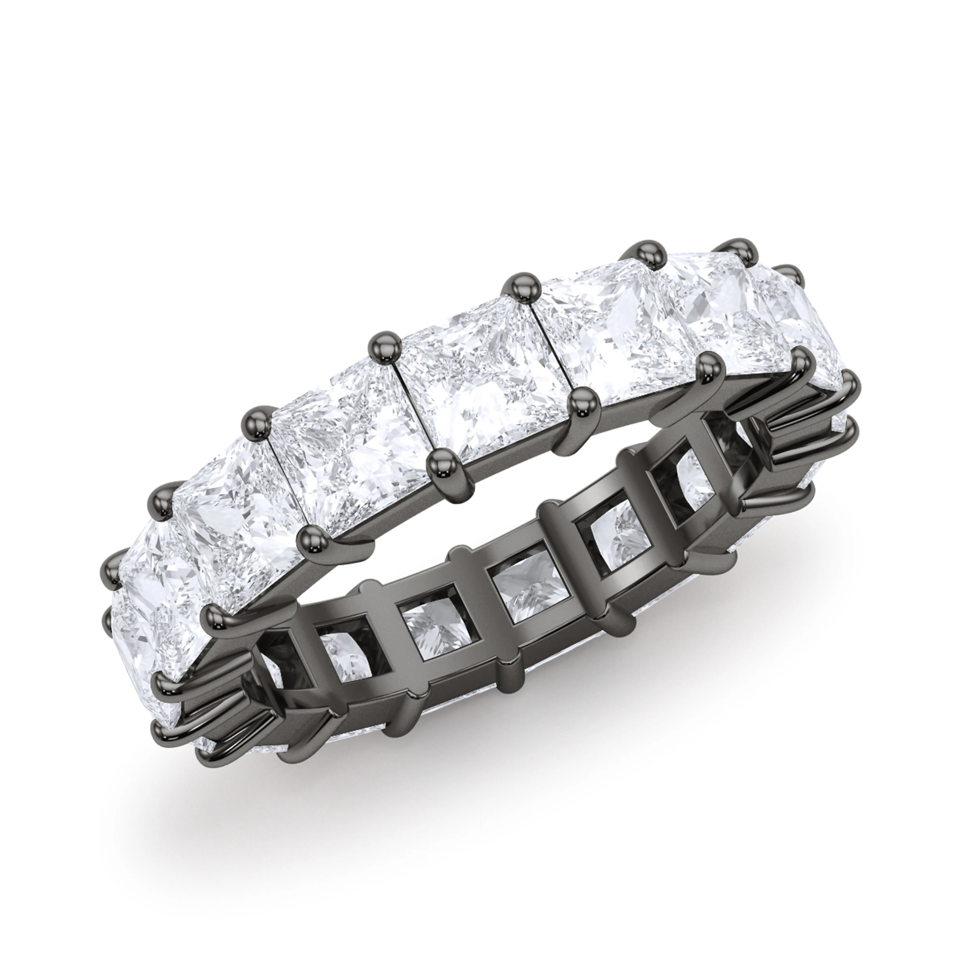 Men's Princess Cut Diamond Eternity Band