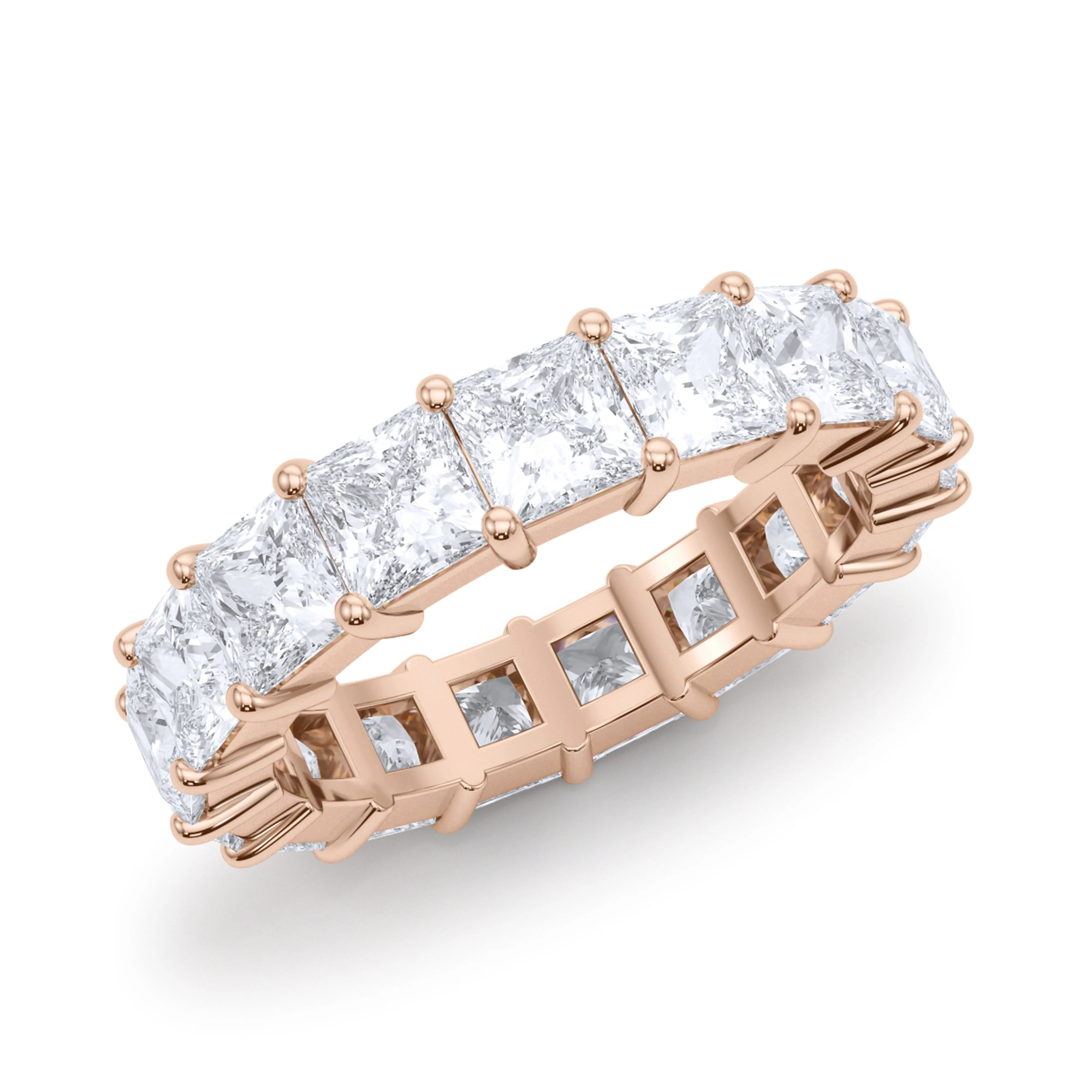 Men's Princess Cut Diamond Eternity Band