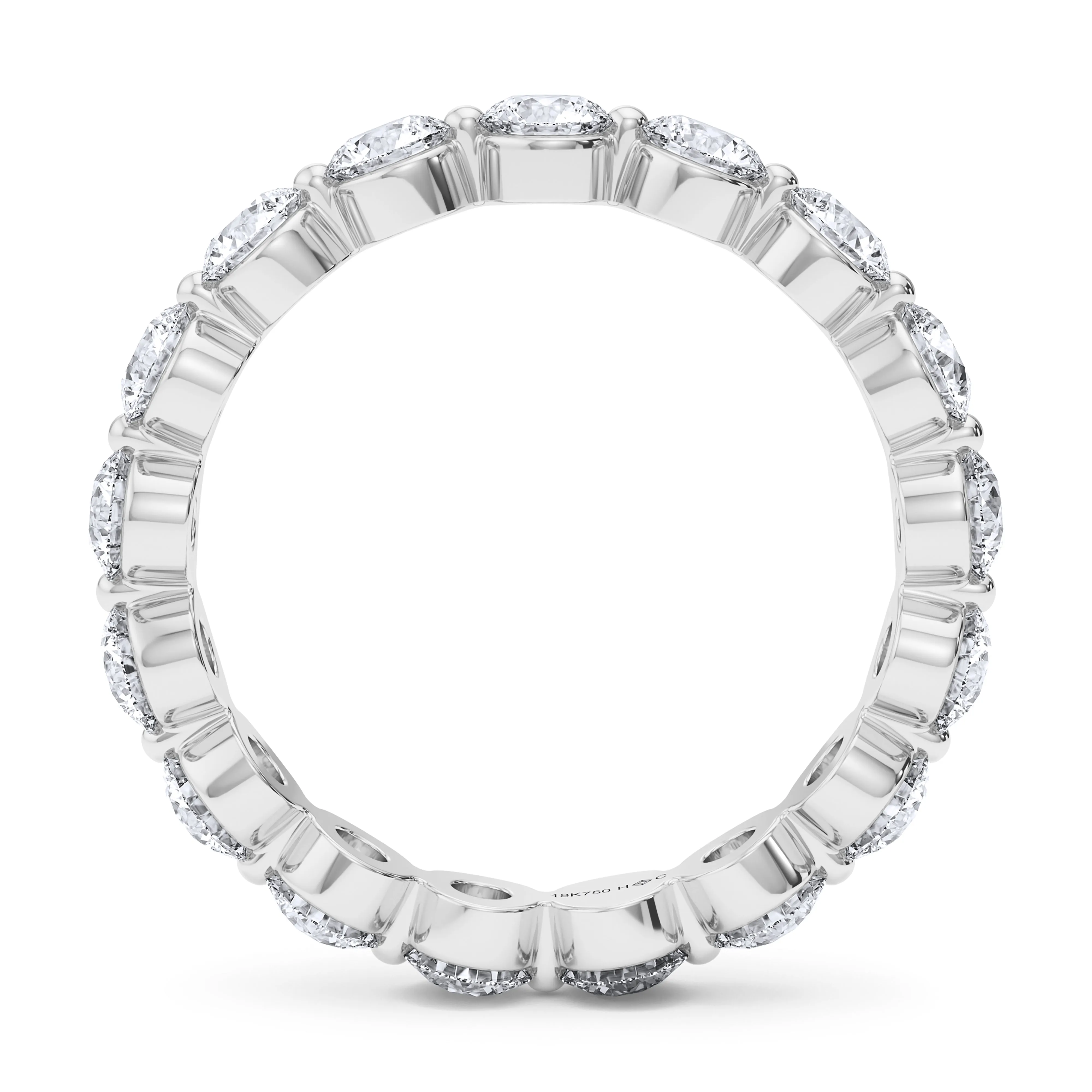 Men's Single Prong Eternity Band